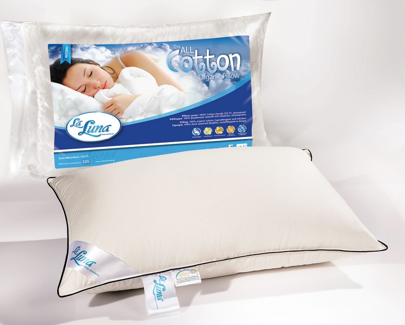 Μαξιλάρι ύπνου 50×70 cm All Cotton Organic Pillow Natural Collection – La Luna