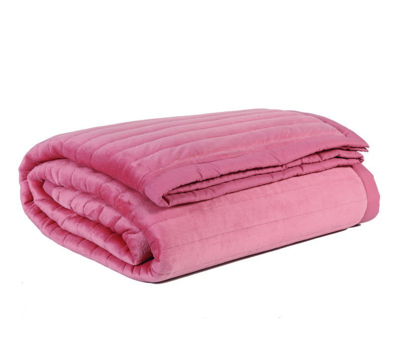 Κουβερλί υπέρδιπλο Velvet Suede Pink Collection – Nef-Nef 53182