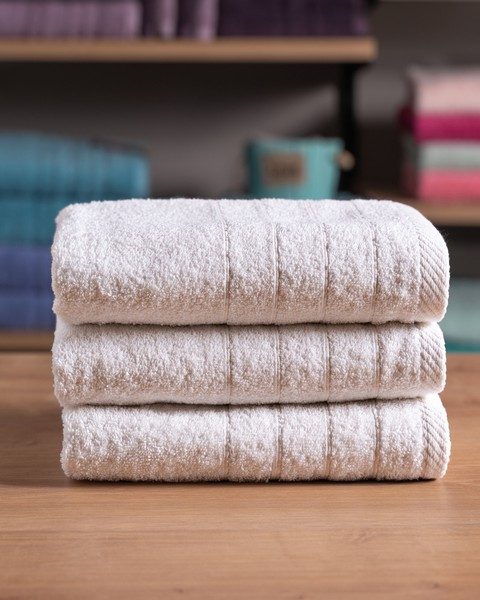 Πετσέτα προσώπου Λευκή ξενοδοχείου cozycotton (50x100) 500 γρ/μ² Πεννιέ Cozy