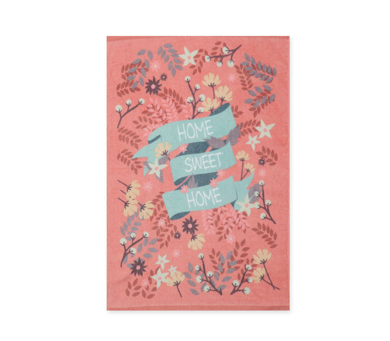 Πετσέτα κουζίνας βελουτέ 40×60 Home Sweet Home Pink Kitchen Collection – Nef-Nef