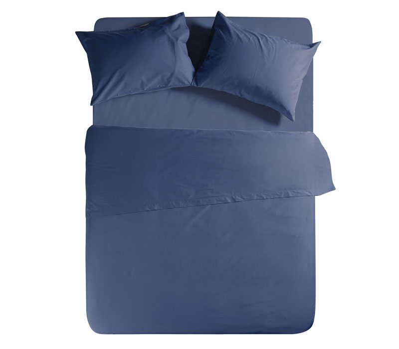 Παπλωματοθήκη μονόχρωμη μονή 160×240 Indigo Basic Collection – Nef-Nef