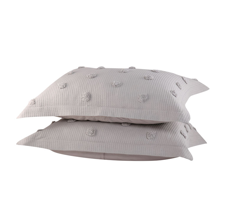 Μαξιλαροθήκες σετ 2τμχ 52×72 Indila L.Grey Bedcovers Collection – Nef-Nef