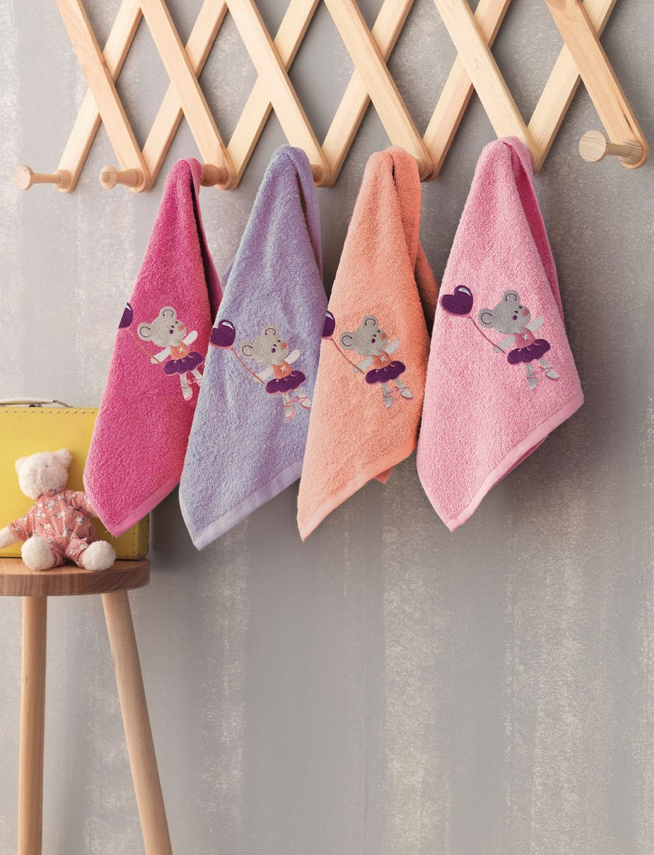Σετ Πετσέτες Baby 4 Τεμαχίων Palamaiki Kids Bath BALLARINA