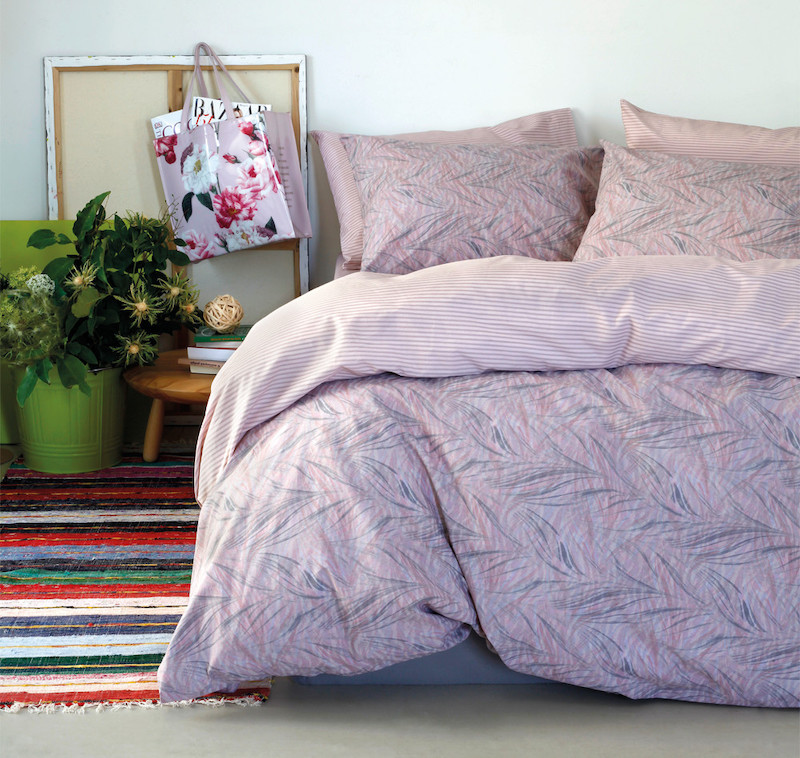 Παπλωματοθήκη μονή (165Χ245) Aquarella Lilac-Pink Melinen