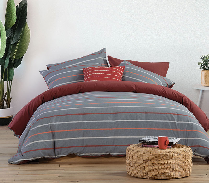 Σεντόνια Διπλά (Σετ) Nef Nef Smart Line Welder Grey