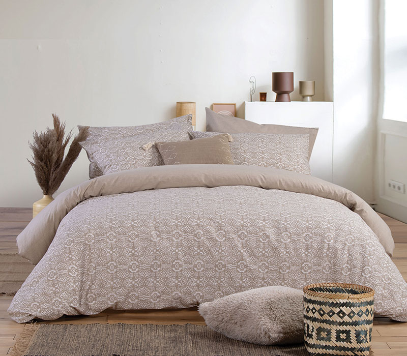 Σεντόνια Διπλά (Σετ) Nef Nef Smart Line Wisely Beige