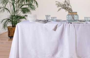 ΤΡΑΠΕΖΟΜΑΝΤΗΛΟ COTTON LINEN-WHITE