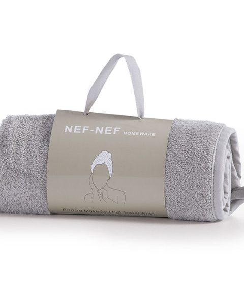 Πετσέτες Μαλλιών 61x24 Nef-Nef Homeware Sandy Grey