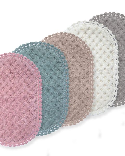 Χαλάκι Μπάνιου 55x85 Nef-Nef Homeware Μονόχρωμο Touch, χρώμα dusty aqua