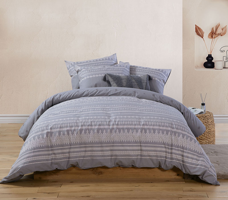 Σεντόνια Διπλά (Σετ) Nef Nef Smart Line Cleran Grey