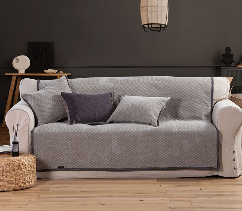 Ριχτάρι Τριθέσιου Καναπέ 170Χ300 Nef Nef New Brand Grey 153374