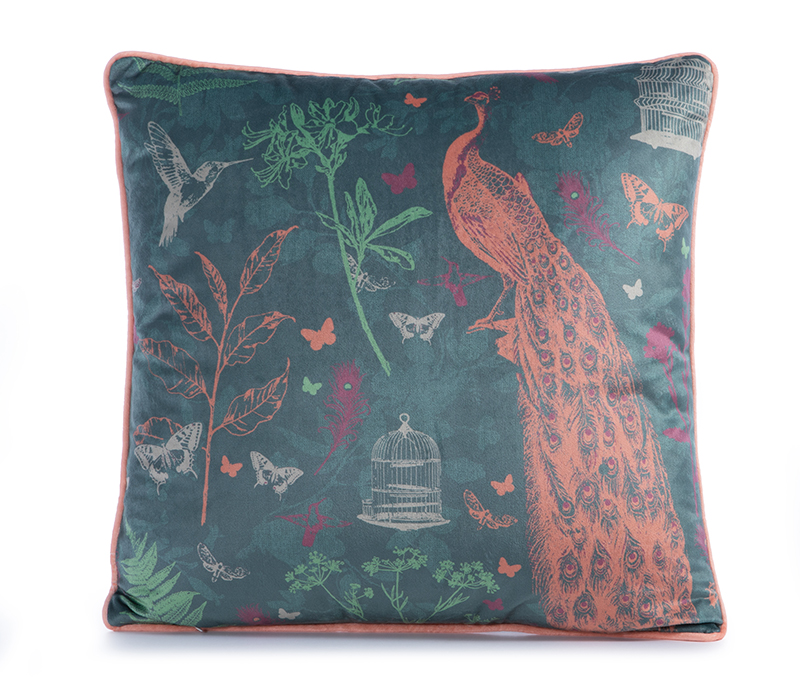 Μαξιλάρι Διακοσμητικό 45x45 Nef-Nef Homeware Birds Of Paradise Green