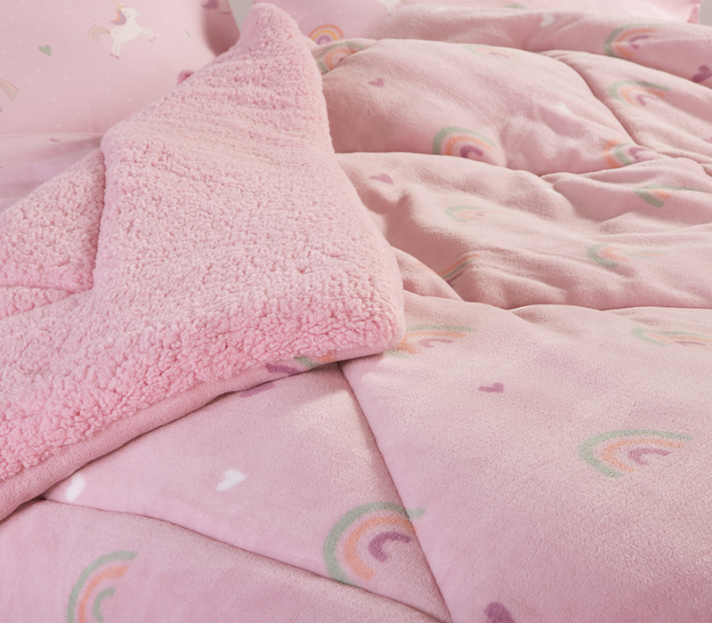 Κουβέρτες, Παπλώματα Cozy cotton - ΣΗΜΑΝΤΙΚΟ: Σε περίπτωση διαφοράς τιμής από το κατάστημα ισχύει παντα και μόνο η τιμή του καταστήματος Κουβερτοπάπλωμα Μονό 160x220 Nef-Nef Homeware Unicorns