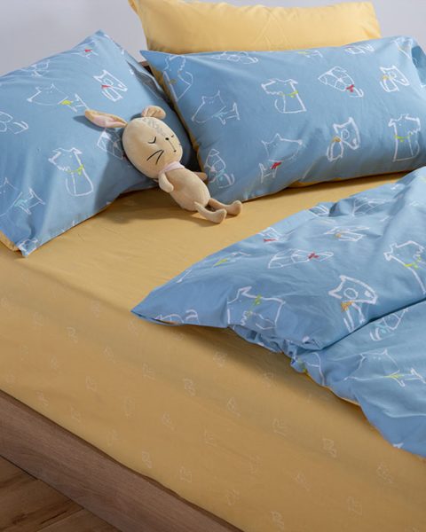 Παιδικά Σεντόνια Μονά (Σετ) Nef-Nef Homeware Dog Life Blue