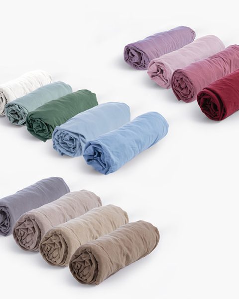 Σεντόνι Μονό με Λάστιχο 100x200+30 Nef-Nef Homeware Μακό Jersey, χρώμα l.grey