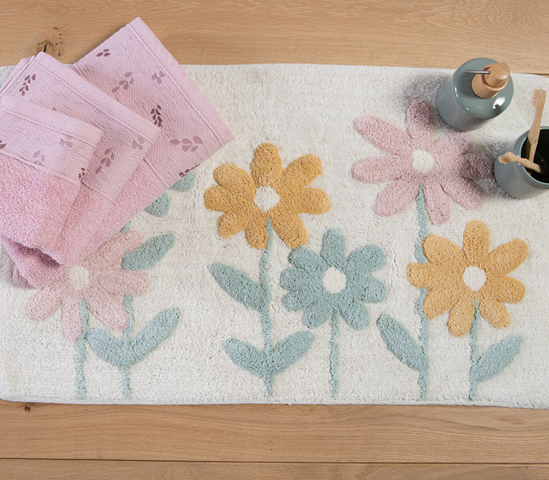 Ταπέτο μπάνιου 50x80 Nef-Nef Homeware DREAMEL Ecru