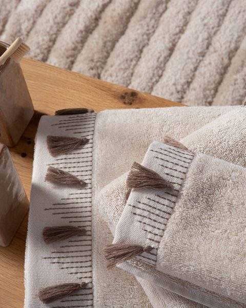 Πετσέτες Μπάνιου (Σετ) Nef-Nef Homeware Serenity Momentum Beige