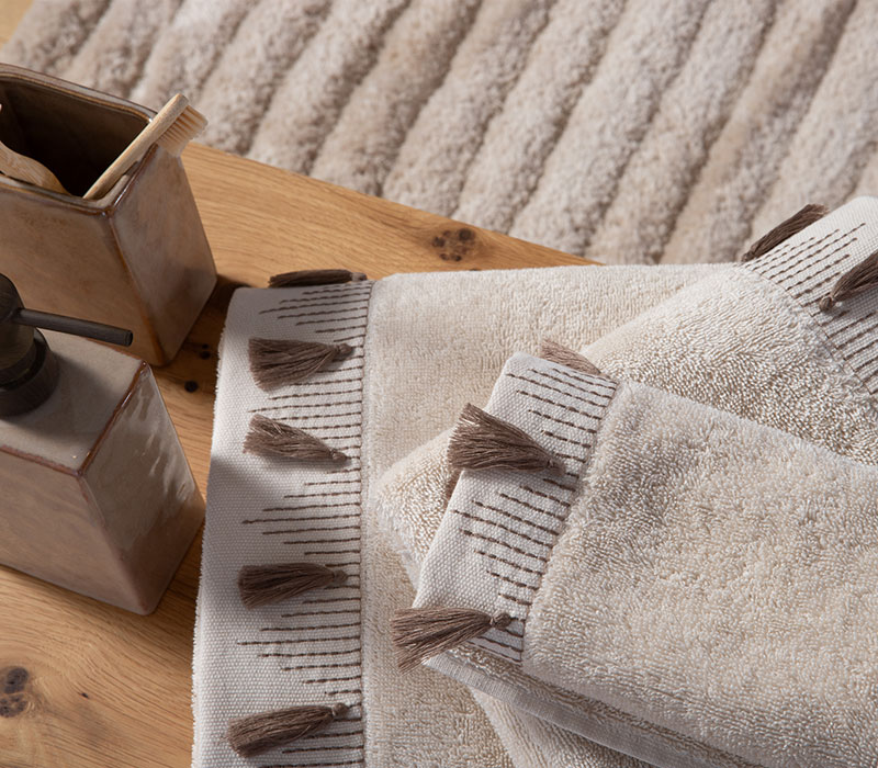 Πετσέτες Μπάνιου (Σετ) Nef-Nef Homeware Serenity Momentum Beige