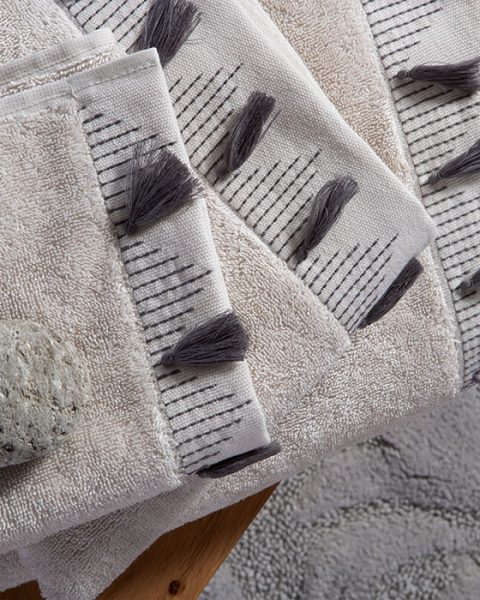 Πετσέτες Μπάνιου (Σετ) Nef-Nef Homeware Serenity Momentum Grey
