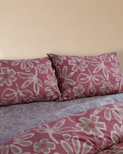 Σεντόνια Διπλά (Σετ) Nef-Nef Homeware HARMONY BORDO
