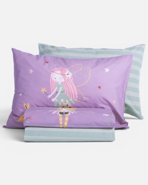 Παιδικά Σεντόνια Μονά (Σετ) Nef-Nef Homeware Fairy Tale Purple