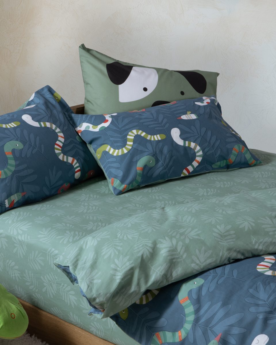 Παπλωματοθήκη Παιδική Μονή (Σετ) Nef-Nef Homeware Warms Petrol