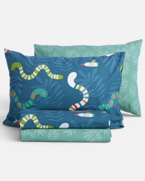 Παιδικά Σεντόνια Μονά (Σετ) Nef-Nef Homeware Warms Petrol