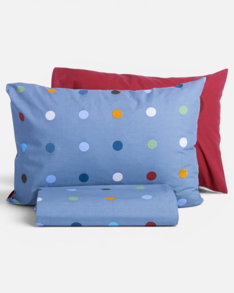 Παπλωματοθήκη Παιδική Μονή (Σετ) Nef-Nef Homeware Dots Blue