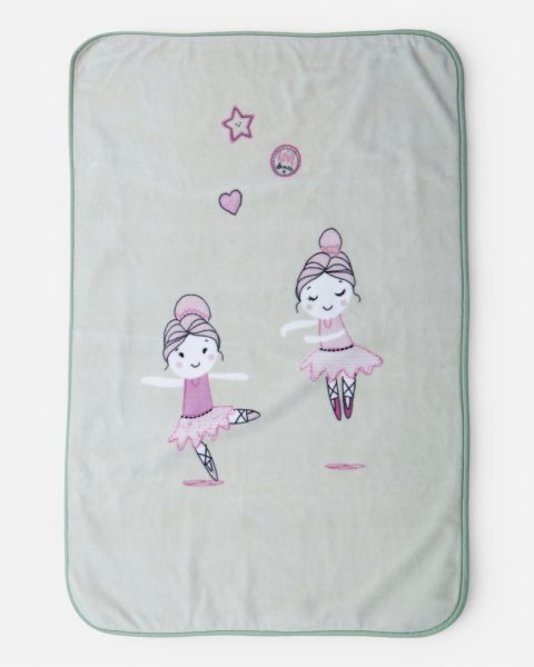Βρεφική Κουβέρτα Κούνιας 100x140 Nef-Nef Homeware Ballerine World Green