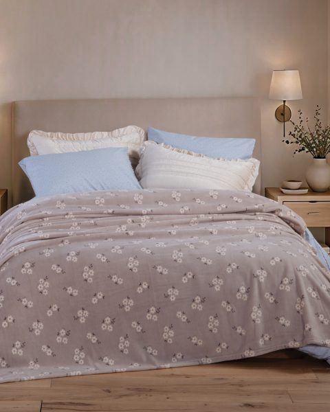 Κουβέρτα Υπέρδιπλη Coral Fleece 240x220 Nef-Nef Homeware Serenity Judith Grey