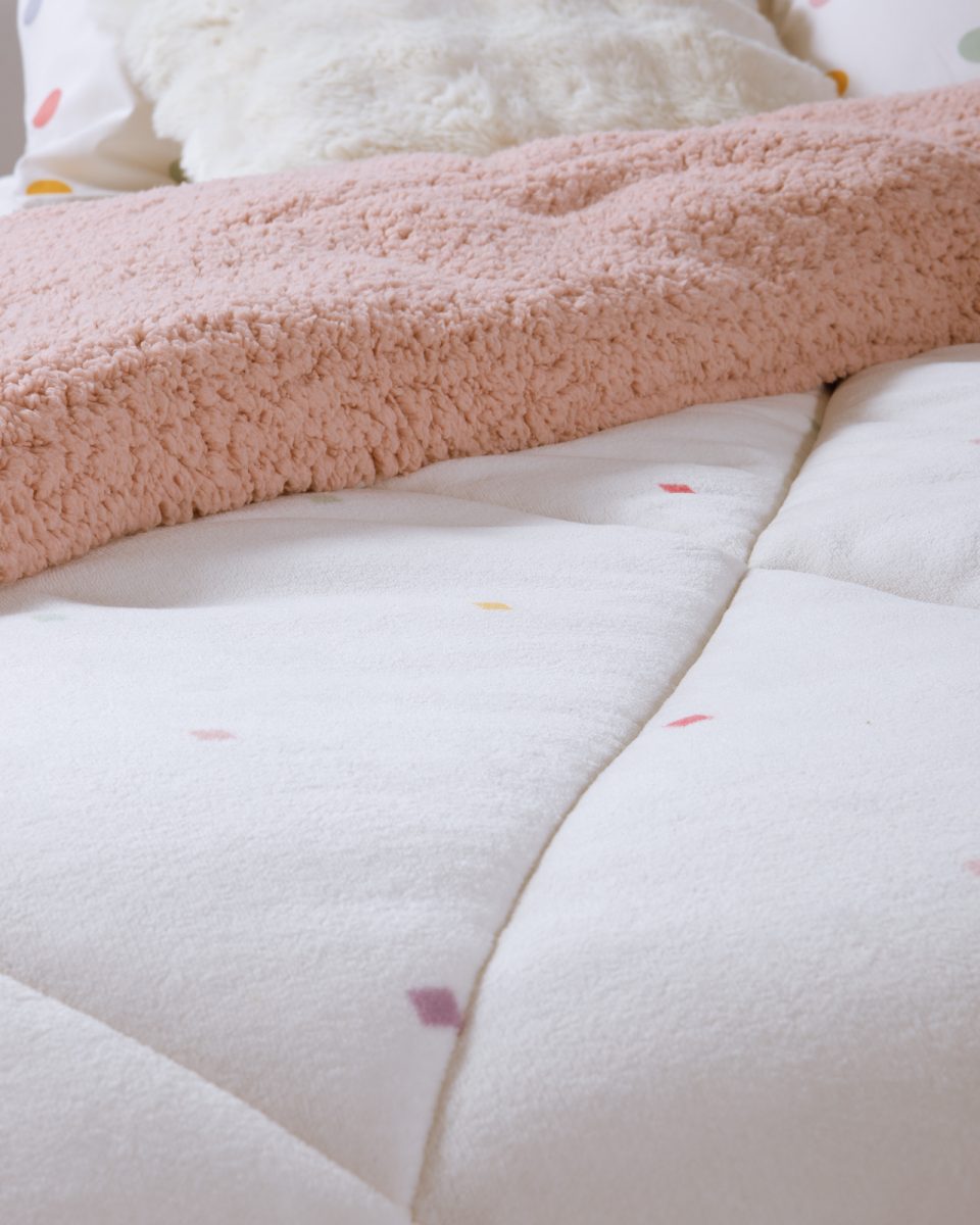 Κουβερτοπάπλωμα Μονό 160x220 Nef-Nef Homeware Dots Ecru