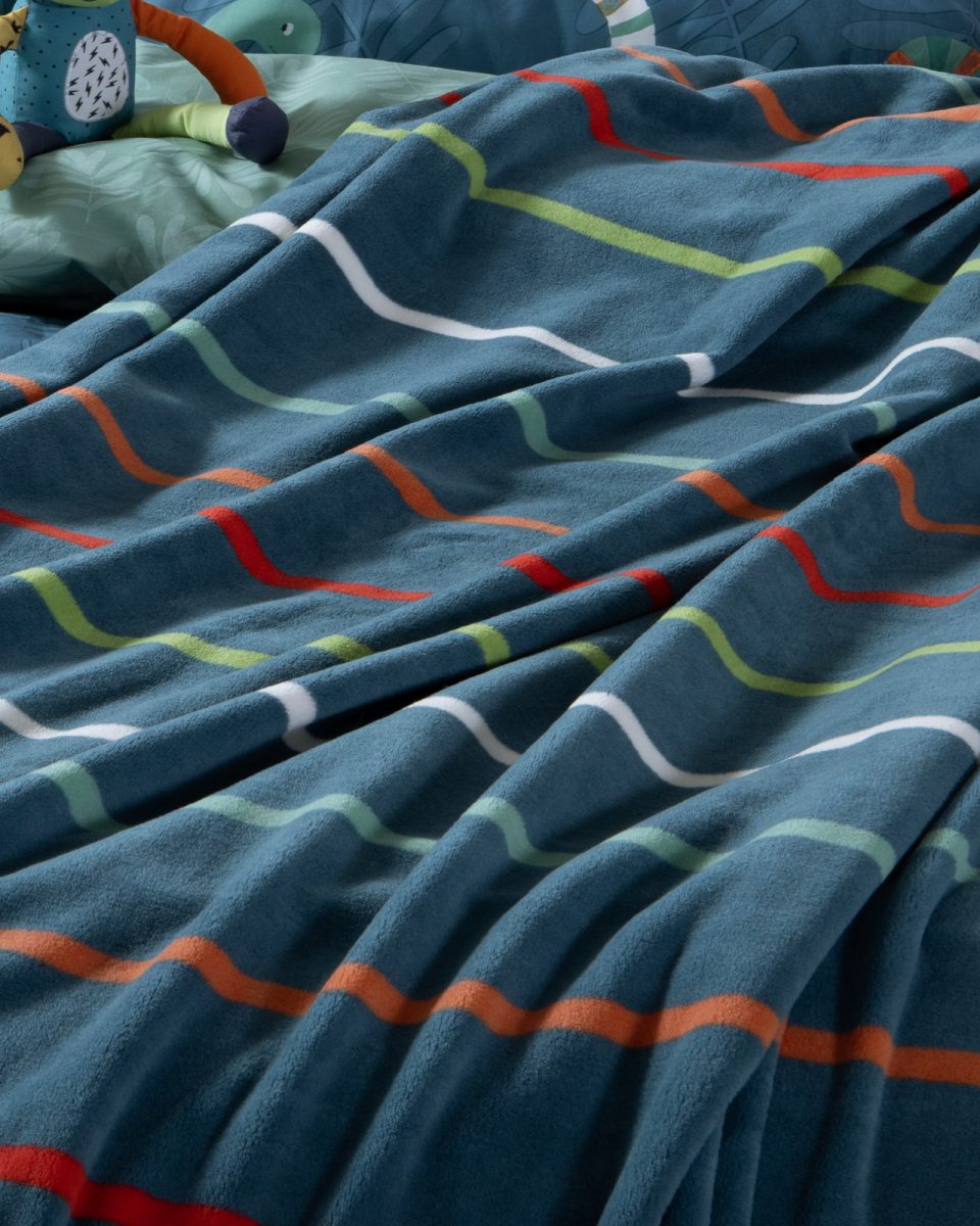 Παιδική Fleece Κουβέρτα Μονή 160x220 Nef-Nef Homeware Warms Chromatic Petrol