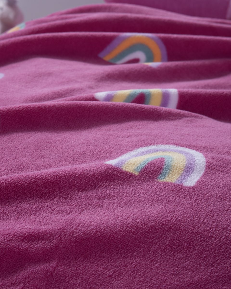 Παιδική Fleece Κουβέρτα Μονή 160x220 Nef-Nef Homeware Rainbow Mood Fuchsia