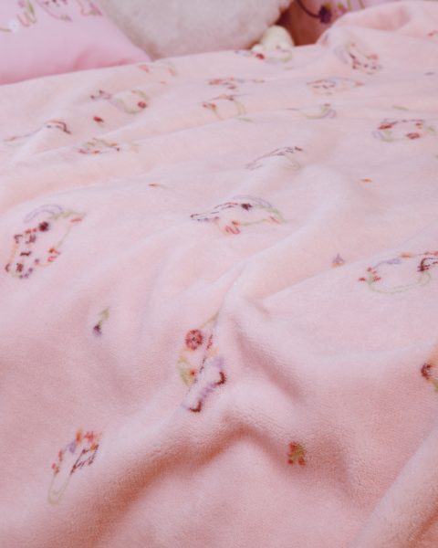 Βρεφική Κουβέρτα Fleece Κούνιας 110x150 Nef-Nef Homeware Cats Are Perfect Pink