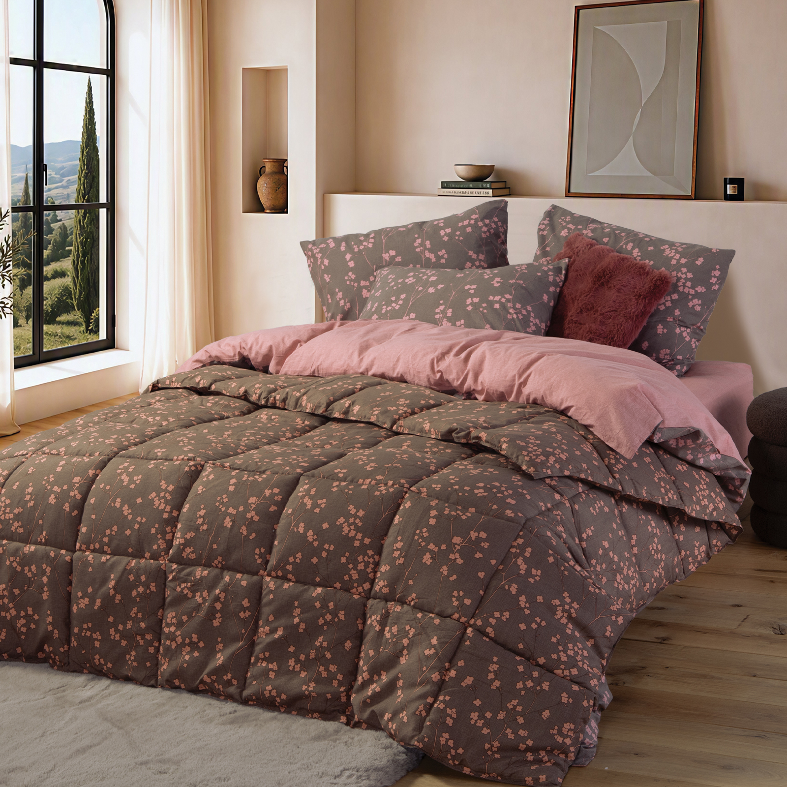 Πάπλωμα Υπέρδιπλο 240x220 Nef-Nef Homeware Floriva Brow