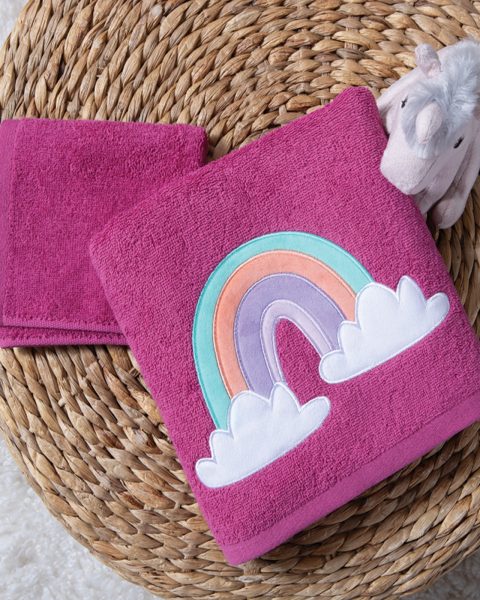 Παιδική πετσέτα (Σετ) Nef-Nef Homeware Rainbow Mood Violet
