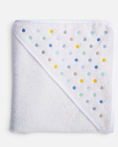 Βρεφική Κάπα 75x75 Nef-Nef Homeware Dots Ecru/Blue