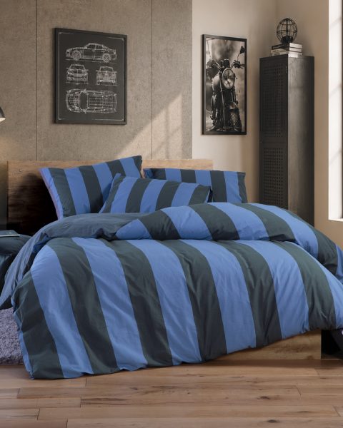 Παπλωματοθήκη Υπέρδιπλη (Σετ) Nef-Nef Homeware Casual Coreo Blue/Black