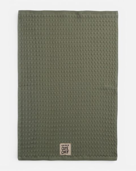 Ποτηρόπανο Πικέ 45x68 Nef-Nef Homeware Cute Chef Green