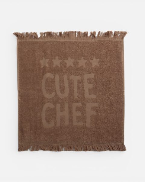 Ποτηρόπανο Φροτέ 50x50 Nef-Nef Homeware Cute Chef Brown