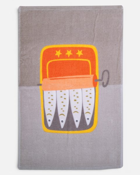 Πετσέτα Κουζίνας 40x60 Nef-Nef Homeware Sardines Grey