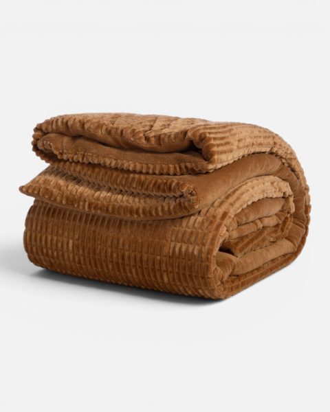 Κουβερτοπάπλωμα Μονό 160x220 Nef-Nef Homeware Elaisa Camel